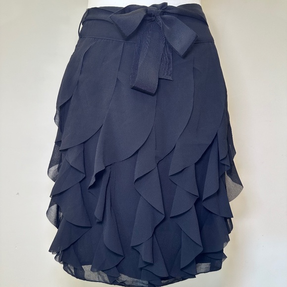 Black Ruffle Mini Skirt - Picture 4 of 4
